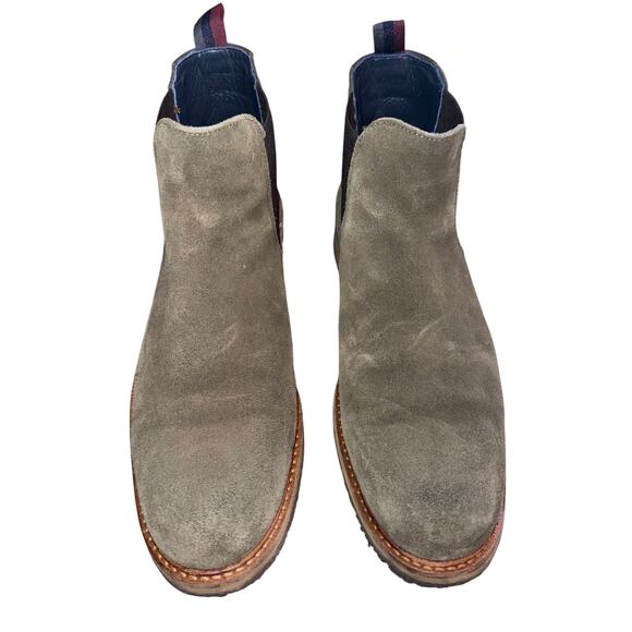 Ted Baker Men's Bronzo Suede Chelsea Boots - dark green - size 9 - Picture 4 of 12